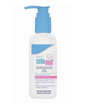 Sebamed Baby Massage Oil, Soothing Relief for Colic, Gas & Teething, Promotes Well-Being & Digestion - 150ml (Germany)